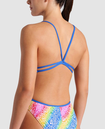 Let It Beat Lace Back One Piece